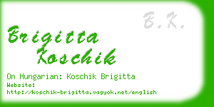 brigitta koschik business card